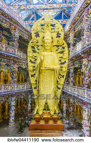 Giant golden standing Buddha, Linh Phuoc Pagoda, Đà Lạt, Lâm Đồng Province, Vietnam, Asia View Large Photo Image Stock Image - Giant golden standing Buddha, Linh Phuoc Pagoda, Đà Lạt, Lâm Đồng Province, Vietnam, Asia. Fotosearch