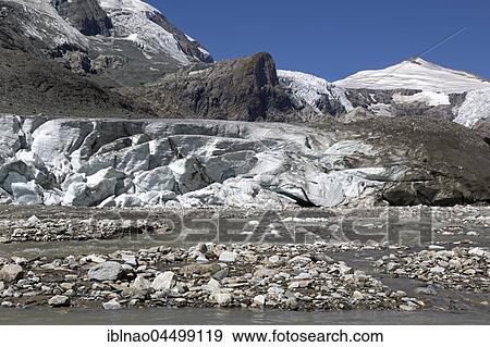 Glacier tongue, Glacier Pasterze with Johannisberg, Grossglockner, Carinthia, Austria, Europe View Large Photo Image Stock Photo - Glacier tongue, Glacier Pasterze with Johannisberg, Grossglockner, Carinthia, Austria, Europe. Fotosearch