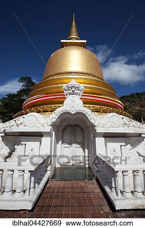 Golden stupa, dagoba, golden temple, Rangiri Vihara, Dambulla, Central Province, Sri Lanka, Asia View Large Photo Image Stock Photo - Golden stupa, dagoba, golden temple, Rangiri Vihara, Dambulla, Central Province, Sri Lanka, Asia. Fotosearch