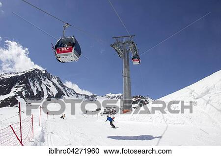 Gondolas over ski area, glacier ski area Pitztal, Mittelberg, Tyrol, Austria, Europe View Large Photo Image Stock Image - Gondolas over ski area, glacier ski area Pitztal, Mittelberg, Tyrol, Austria, Europe. Fotosearch