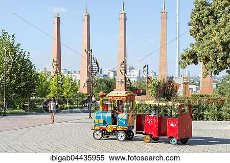Granite obelisks and lamp posts, Independence Park, Shymkent, South Kazakhstan Region, Kazakhstan, Asia View Large Photo Image Stock Photography - Granite obelisks and lamp posts, Independence Park, Shymkent, South Kazakhstan Region, Kazakhstan, Asia. Fotosearch