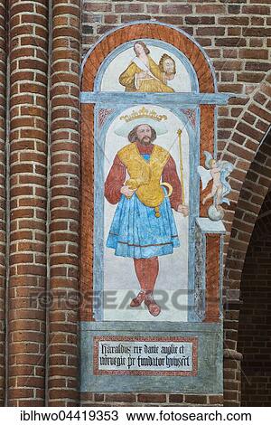 Grave of King Harald Bluetooth, fresco in Cathedral of Roskilde, Roskilde, Zealand, Denmark, Europe View Large Photo Image Stock Image - Grave of King Harald Bluetooth, fresco in Cathedral of Roskilde, Roskilde, Zealand, Denmark, Europe. Fotosearch