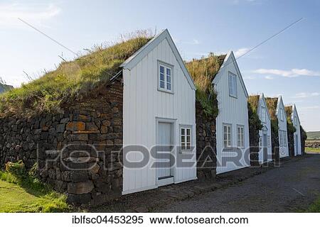Grenjadarstadur, homestead, open air museum, North Iceland, Iceland, Europe View Large Photo Image Stock Photography - Grenjadarstadur, homestead, open air museum, North Iceland, Iceland, Europe. Fotosearch