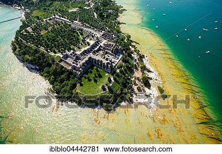 Grottoes of Catullus, archaeological park, peninsula in turquoise waters, Sirmione, Lake Garda, Lombardy, Italy, Europe View Large Photo Image Stock Image - Grottoes of Catullus, archaeological park, peninsula in turquoise waters, Sirmione, Lake Garda, Lombardy, Italy, Europe. Fotosearch
