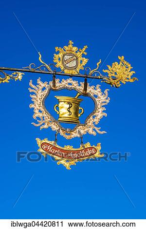 Guild sign for Marien-Apotheke, pharmacy, Rothenburg ob der Tauber, Romantic Road, Middle Franconia, Franconia, Bavaria, Germany, Europe View Large Photo Image Stock Image - Guild sign for Marien-Apotheke, pharmacy, Rothenburg ob der Tauber, Romantic Road, Middle Franconia, Franconia, Bavaria, Germany, Europe. Fotosearch