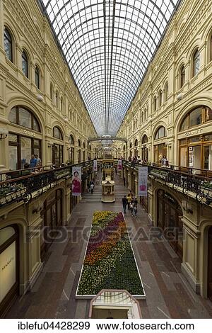 GUM department store, Moscow, Russia, Europe View Large Photo Image Stock Photo - GUM department store, Moscow, Russia, Europe. Fotosearch