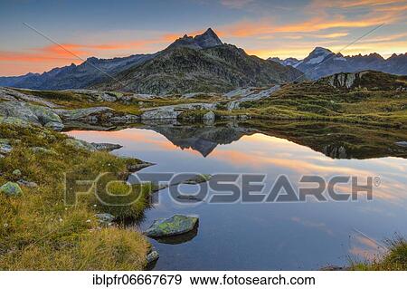 Stock Photo - Gärstenhörner, 3189 m, Galenstock, 3586m, Switzerland, Europe. Fotosearch
