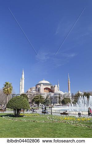 Stock Photograph - Hagia Sophia, Istanbul, Turkey, Asia. Fotosearch