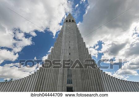 Stock Photo - Hallgrímskirkja, church, Reykjavik, Iceland, Europe. Fotosearch