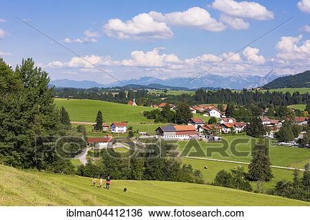 Haslach, Oy-Mittelberg, view from Wolfsknobel, Oberallgäu, Allgäu, Swabia, Bavaria, Germany, Europe View Large Photo Image Stock Photograph - Haslach, Oy-Mittelberg, view from Wolfsknobel, Oberallgäu, Allgäu, Swabia, Bavaria, Germany, Europe. Fotosearch