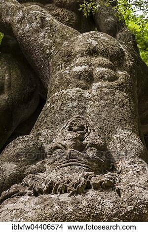 Hercules, Heracles fighting Cacus, Sacro Bosco, Park of the Monsters, Bormazo, Viterbo, Italy, Europe View Large Photo Image Picture - Hercules, Heracles fighting Cacus, Sacro Bosco, Park of the Monsters, Bormazo, Viterbo, Italy, Europe. Fotosearch