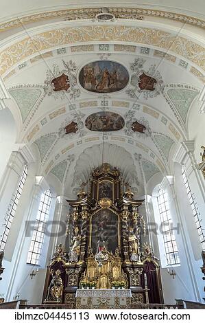 High altar of the Catholic Church of St. Sixtus, Baroque style, inaugurated in 1714, Schliersee, Upper Bavaria, Germany, Europe View Large Photo Image Stock Image - High altar of the Catholic Church of St. Sixtus, Baroque style, inaugurated in 1714, Schliersee, Upper Bavaria, Germany, Europe. Fotosearch
