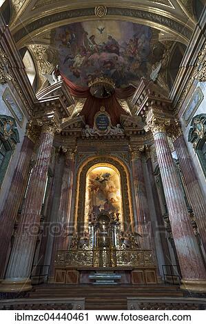 High altar of the Jesuit Church, University Church of the Assumption, Doctor-Ignaz-Seipel-Platz, Vienna, Austria, Europe View Large Photo Image Stock Image - High altar of the Jesuit Church, University Church of the Assumption, Doctor-Ignaz-Seipel-Platz, Vienna, Austria, Europe. Fotosearch