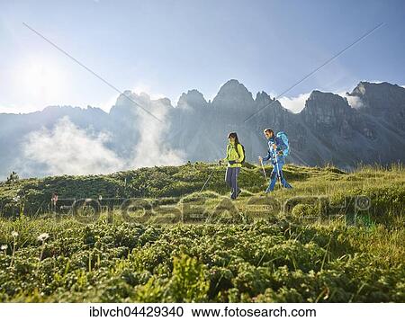 Hikers in mountains, Kalkkögel, Kemater Alm, Tyrol, Austria, Europe View Large Photo Image Stock Image - Hikers in mountains, Kalkkögel, Kemater Alm, Tyrol, Austria, Europe. Fotosearch