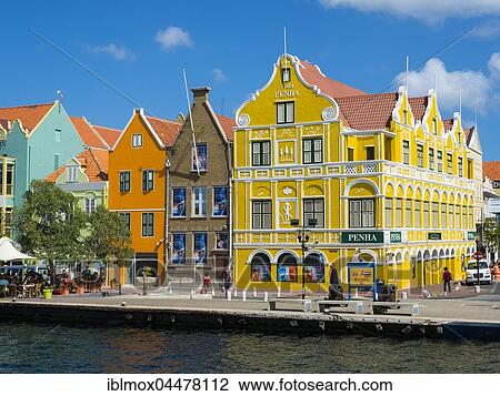 Historic buildings in Dutch-Caribbean colonial style, waterfront, Willemstad, Lesser Antilles, Curacao, South America View Large Photo Image Stock Image - Historic buildings in Dutch-Caribbean colonial style, waterfront, Willemstad, Lesser Antilles, Curacao, South America. Fotosearch