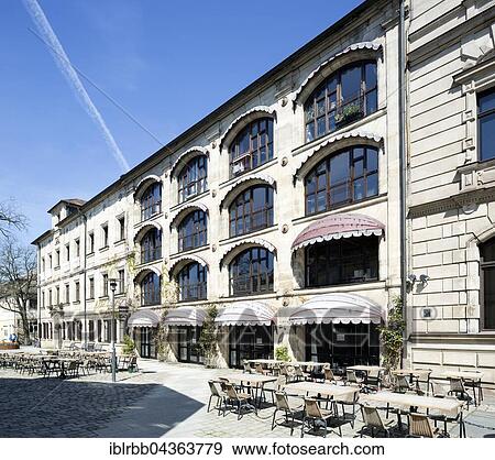 Stock Photo - Historic buildings, Theaterplatz, Theatre Square, Erlangen, Middle Franconia, Bavaria, Germany, Europe. Fotosearch