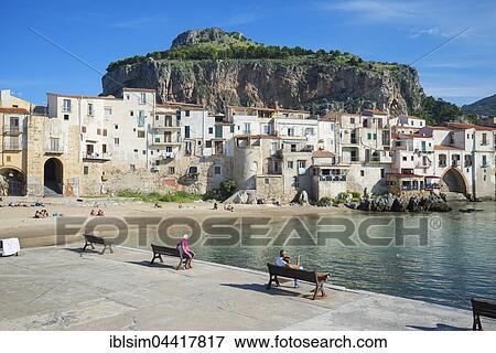 Historic centre, Cefalu, Sicily, Italy, Europe View Large Photo Image Stock Photo - Historic centre, Cefalu, Sicily, Italy, Europe. Fotosearch