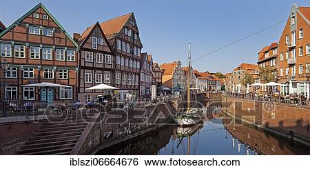Historic houses at the Hanseatic harbour with sailing ship Willi, Old Town, Stade, Lower Saxony, Germany, Europe View Large Photo Image Stock Photograph - Historic houses at the Hanseatic harbour with sailing ship Willi, Old Town, Stade, Lower Saxony, Germany, Europe. Fotosearch