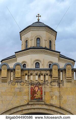Holy Trinity Cathedral, Tbilisi, Georgia, Asia View Large Photo Image Stock Photograph - Holy Trinity Cathedral, Tbilisi, Georgia, Asia. Fotosearch