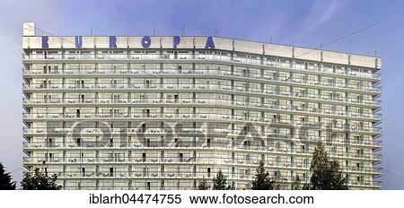 Hotel Europe, Socialist architecture, Eforie Nord, Constanța County, Romania, Europe View Large Photo Image Stock Photography - Hotel Europe, Socialist architecture, Eforie Nord, Constanța County, Romania, Europe. Fotosearch