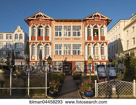 Hotel Kaiser Wilhelm, Bäder architecture, resort architecture, Bansin, Usedom, Mecklenburg-Western Pomerania, Germany, Europe View Large Photo Image Stock Image - Hotel Kaiser Wilhelm, Bäder architecture, resort architecture, Bansin, Usedom, Mecklenburg-Western Pomerania, Germany, Europe. Fotosearch