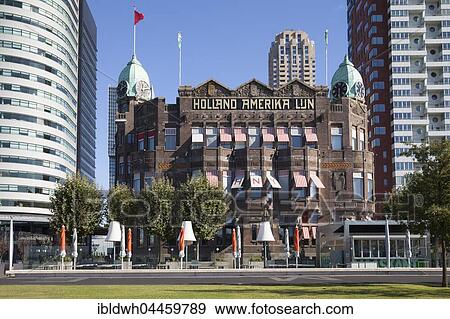 Hotel New York, former Holland-Amerika Lijn shipping company, Wilhelmina Quay, Kop van Zuid, Rotterdam, Holland, Netherlands View Large Photo Image Stock Photo - Hotel New York, former Holland-Amerika Lijn shipping company, Wilhelmina Quay, Kop van Zuid, Rotterdam, Holland, Netherlands. Fotosearch