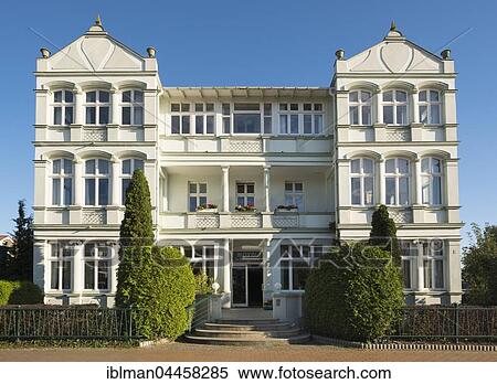 Hotel Schloonsee, Bäder architecture, resort architecture, Bansin, Usedom, Mecklenburg-Western Pomerania, Germany, Europe View Large Photo Image Stock Photography - Hotel Schloonsee, Bäder architecture, resort architecture, Bansin, Usedom, Mecklenburg-Western Pomerania, Germany, Europe. Fotosearch