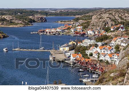 Houses, guest harbor, Fjällbacka, Bohuslän, West Sweden, Sweden, Europe View Large Photo Image Stock Photo - Houses, guest harbor, Fjällbacka, Bohuslän, West Sweden, Sweden, Europe. Fotosearch
