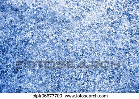 Stock Image - Ice detail, Rhone, Valais, Switzerland, Switzerland, Europe. Fotosearch