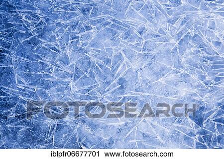 Stock Image - Ice detail, Rhone, Valais, Switzerland, Switzerland, Europe. Fotosearch