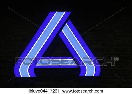 Stock Image - Illuminated company logo sign of the food discounter ALDI Nord, Germany, Europe. Fotosearch