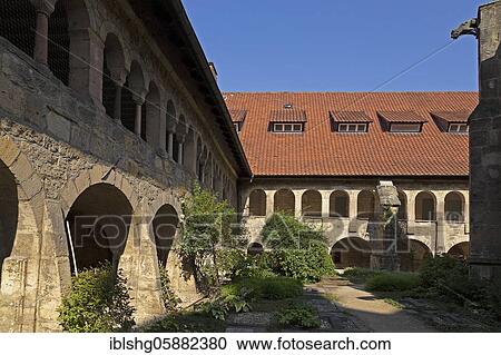 Inner courtyard, High Cathedral, Hildesheim, Lower Saxony, Germany, Europe View Large Photo Image Stock Image - Inner courtyard, High Cathedral, Hildesheim, Lower Saxony, Germany, Europe. Fotosearch