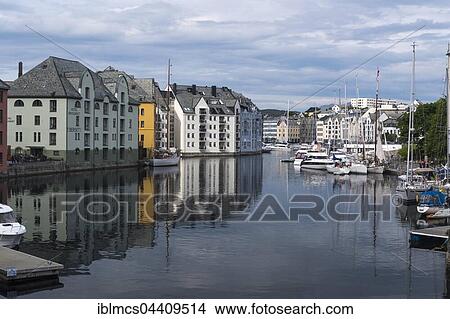 Inner Harbour, Alesund, Møre og Romsdal, Norway, Europe View Large Photo Image Picture - Inner Harbour, Alesund, Møre og Romsdal, Norway, Europe. Fotosearch