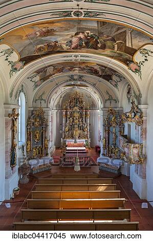 Interior and chancel of pilgrimage church Maria Morgenstern, Lippert churches in Upper Bavaria, Bavaria, Germany, Europe View Large Photo Image Stock Photography - Interior and chancel of pilgrimage church Maria Morgenstern, Lippert churches in Upper Bavaria, Bavaria, Germany, Europe. Fotosearch