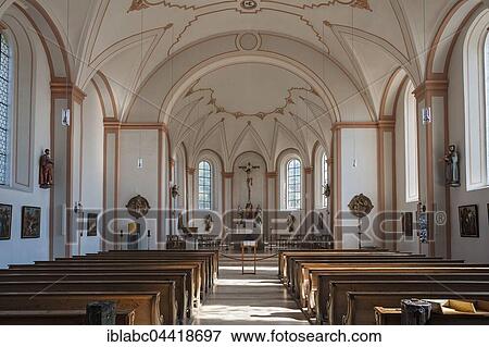 Interior and sanctuary of Parish Church of Mary's Assumption in Miesbach, Upper Bavaria, Bavaria, Germany, Europe View Large Photo Image Stock Photo - Interior and sanctuary of Parish Church of Mary's Assumption in Miesbach, Upper Bavaria, Bavaria, Germany, Europe. Fotosearch