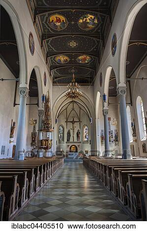 Interior, Catholic Peter and Paul Church, Oberstaufen, Allgäu, Bavaria, Germany, Europe View Large Photo Image Stock Image - Interior, Catholic Peter and Paul Church, Oberstaufen, Allgäu, Bavaria, Germany, Europe. Fotosearch
