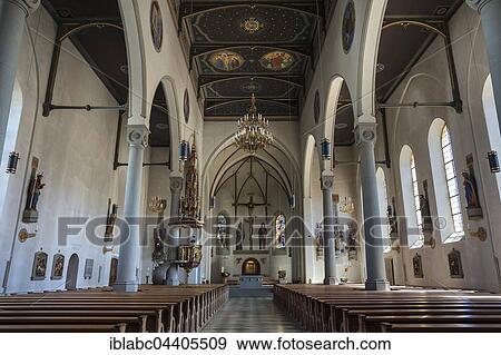 Interior, Catholic Peter and Paul Church, Oberstaufen, Allgäu, Bavaria, Germany, Europe View Large Photo Image Stock Photo - Interior, Catholic Peter and Paul Church, Oberstaufen, Allgäu, Bavaria, Germany, Europe. Fotosearch