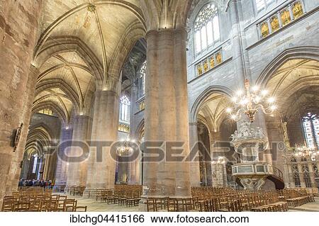 Interior, Notre Dame Cathedral, 12th-16th century, Rodez, Aveyron, Languedoc-Roussillon-Midi-Pyrénées, France, Europe View Large Photo Image Stock Photograph - Interior, Notre Dame Cathedral, 12th-16th century, Rodez, Aveyron, Languedoc-Roussillon-Midi-Pyrénées, France, Europe. Fotosearch
