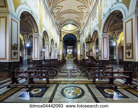Interior of Basilica di San Sebastiano, Acireale, Sicily, Italy, Europe View Large Photo Image Stock Image - Interior of Basilica di San Sebastiano, Acireale, Sicily, Italy, Europe. Fotosearch
