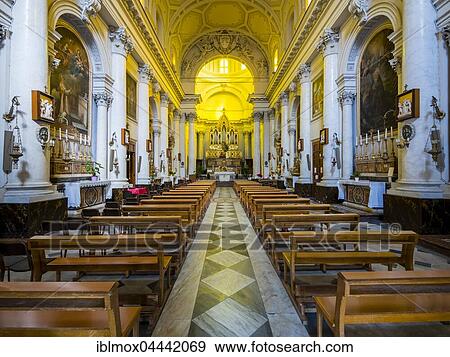 Interior of Parrocchia Maria SS Church. Annunziata, Acireae, Sicily, Italy, Europe View Large Photo Image Stock Photo - Interior of Parrocchia Maria SS Church. Annunziata, Acireae, Sicily, Italy, Europe. Fotosearch