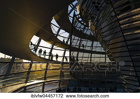 Interior of Reichstag dome with visitors in evening light, Reichstag, Bundestag, Berlin, Germany, Europe View Large Photo Image Stock Image - Interior of Reichstag dome with visitors in evening light, Reichstag, Bundestag, Berlin, Germany, Europe. Fotosearch