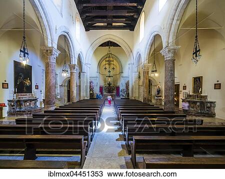 Interior of San Nicolò Cathedral, Taormina, Sicily, Italy, Europe View Large Photo Image Stock Image - Interior of San Nicolò Cathedral, Taormina, Sicily, Italy, Europe. Fotosearch