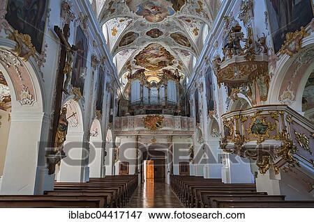 Interior of St. Martin Church, Fischbachau, Upper Bavaria, Bavaria, Germany, Europe View Large Photo Image Stock Photo - Interior of St. Martin Church, Fischbachau, Upper Bavaria, Bavaria, Germany, Europe. Fotosearch