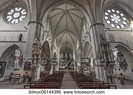 Interior of St. Paul's Cathedral, Münster, North Rhine-Westphalia, Germany, Europe View Large Photo Image Stock Photograph - Interior of St. Paul's Cathedral, Münster, North Rhine-Westphalia, Germany, Europe. Fotosearch