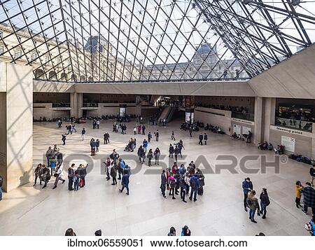 Interior view Museum (Musee) du Louvre, Museum, Paris, Ile de France, France, Europe View Large Photo Image Stock Image - Interior view Museum (Musee) du Louvre, Museum, Paris, Ile de France, France, Europe. Fotosearch