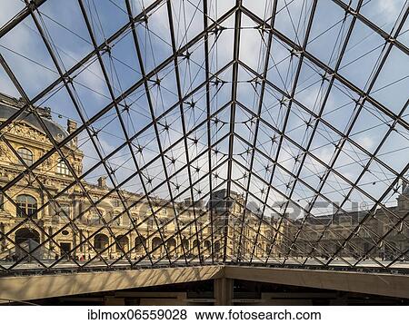 Stock Photo - Interior view Museum (Musee) du Louvre, Museum, Paris, Ile de France, France, Europe. Fotosearch