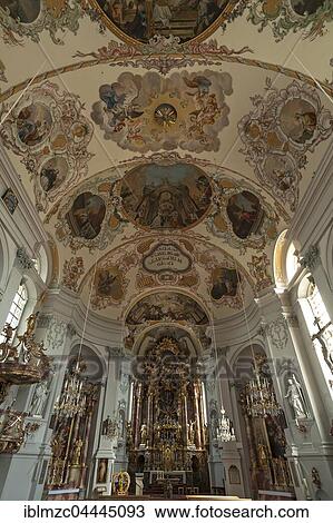 Interior with high altar in the Catholic Parish of the Assumption, 1748-1756 in late baroque style, Ebbs, Kufstein District, Tyrol, Austria, Europe View Large Photo Image Stock Image - Interior with high altar in the Catholic Parish of the Assumption, 1748-1756 in late baroque style, Ebbs, Kufstein District, Tyrol, Austria, Europe. Fotosearch