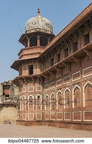 Jahangir Palace, Jahangiri Mahal, Agra Fort, Agra, Uttar Pradesh, India, Asia View Large Photo Image Stock Photography - Jahangir Palace, Jahangiri Mahal, Agra Fort, Agra, Uttar Pradesh, India, Asia. Fotosearch
