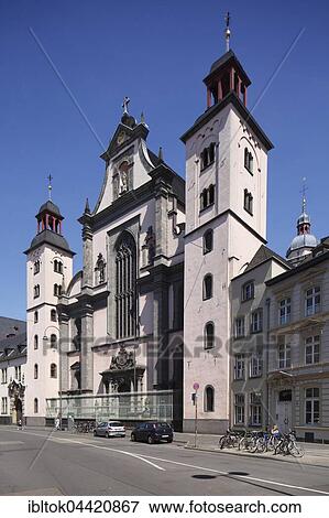 Jesuit Church of St. Mary's Assumption, Cologne, North Rhine-Westphalia, Germany, Europe View Large Photo Image Stock Photo - Jesuit Church of St. Mary's Assumption, Cologne, North Rhine-Westphalia, Germany, Europe. Fotosearch