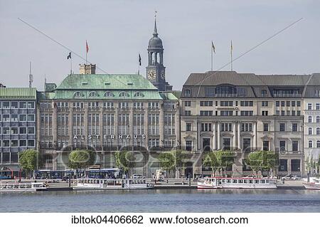 Jungfernstieg Inner Alster Lake and pier, Neustadt, Hamburg, Germany, Europe View Large Photo Image Stock Image - Jungfernstieg Inner Alster Lake and pier, Neustadt, Hamburg, Germany, Europe. Fotosearch